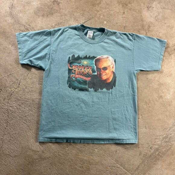 Y2K George Jones Graphic T-Shirt - Picture 3 of 8